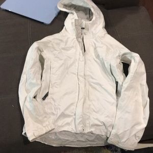 marmot White rain coat with hood